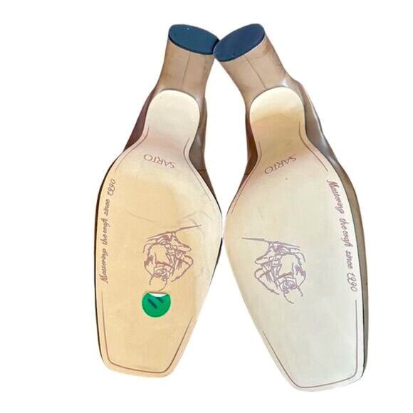 NEW Franco Sarto Women's Slide Mules Brown Leather Size 11M Casual Flats - Picture 7 of 9